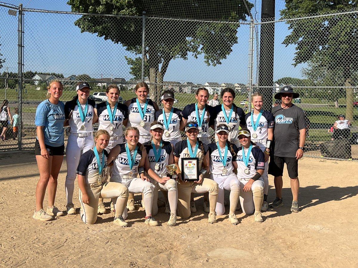 Huge CONGRATS to 16u Waves for going 6-0 and earning 1st Place🥇in the S&amp;C Summer Showcase!! #makewaves