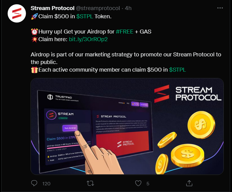Stream Protocol tweet media