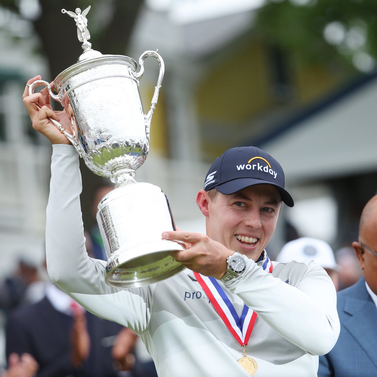 PGATOUR's tweet photo. Triumphant @MattFitz94 🏴󠁧󠁢󠁥󠁮󠁧󠁿 https://t.co/iNcIRJNcWE