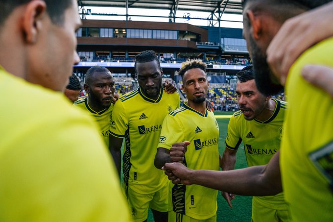 Nashville SC Team Huddle