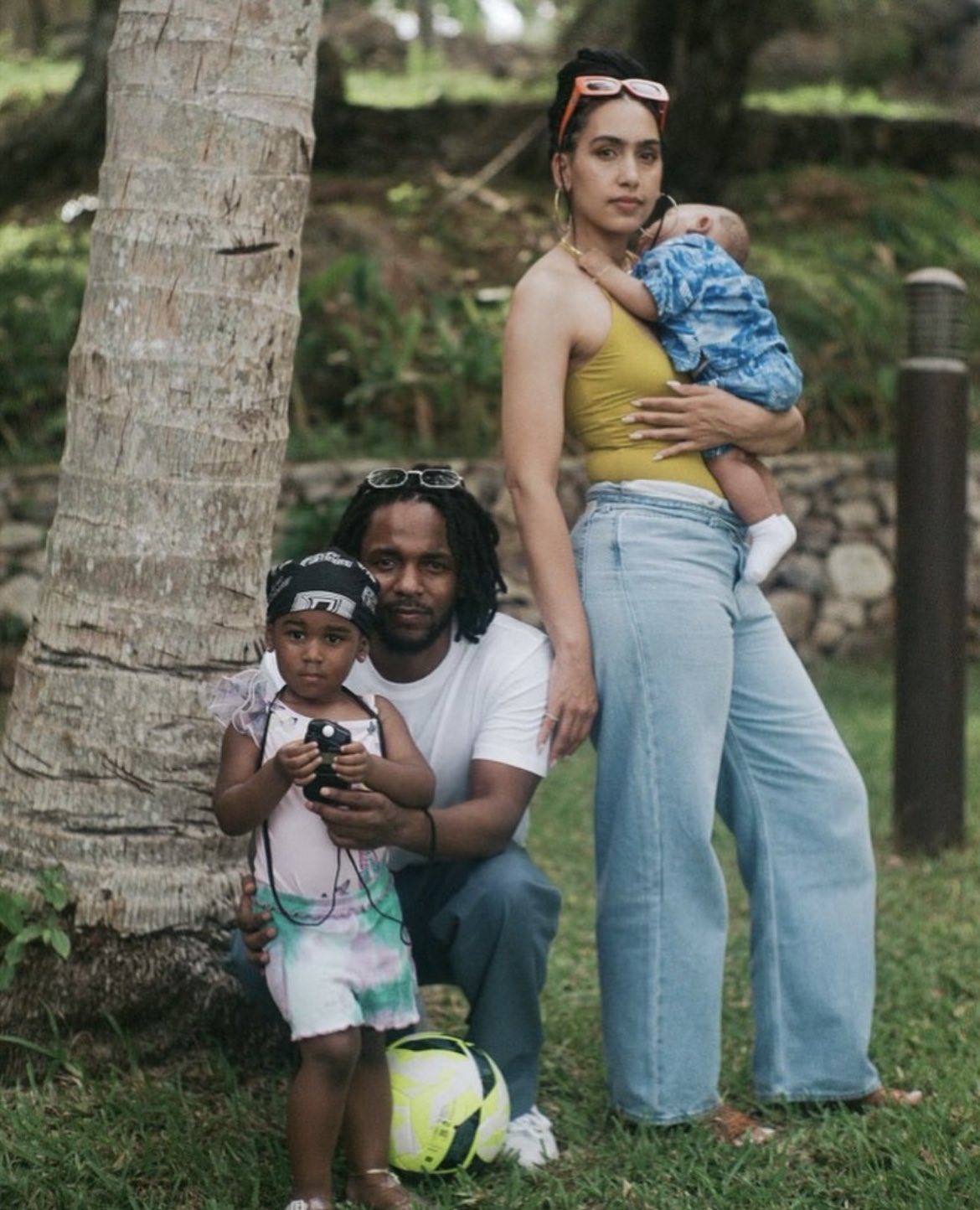 Rap Alert on X: Kendrick Lamar's wife shares a pic of them and their kids  for Father's Day.  / X