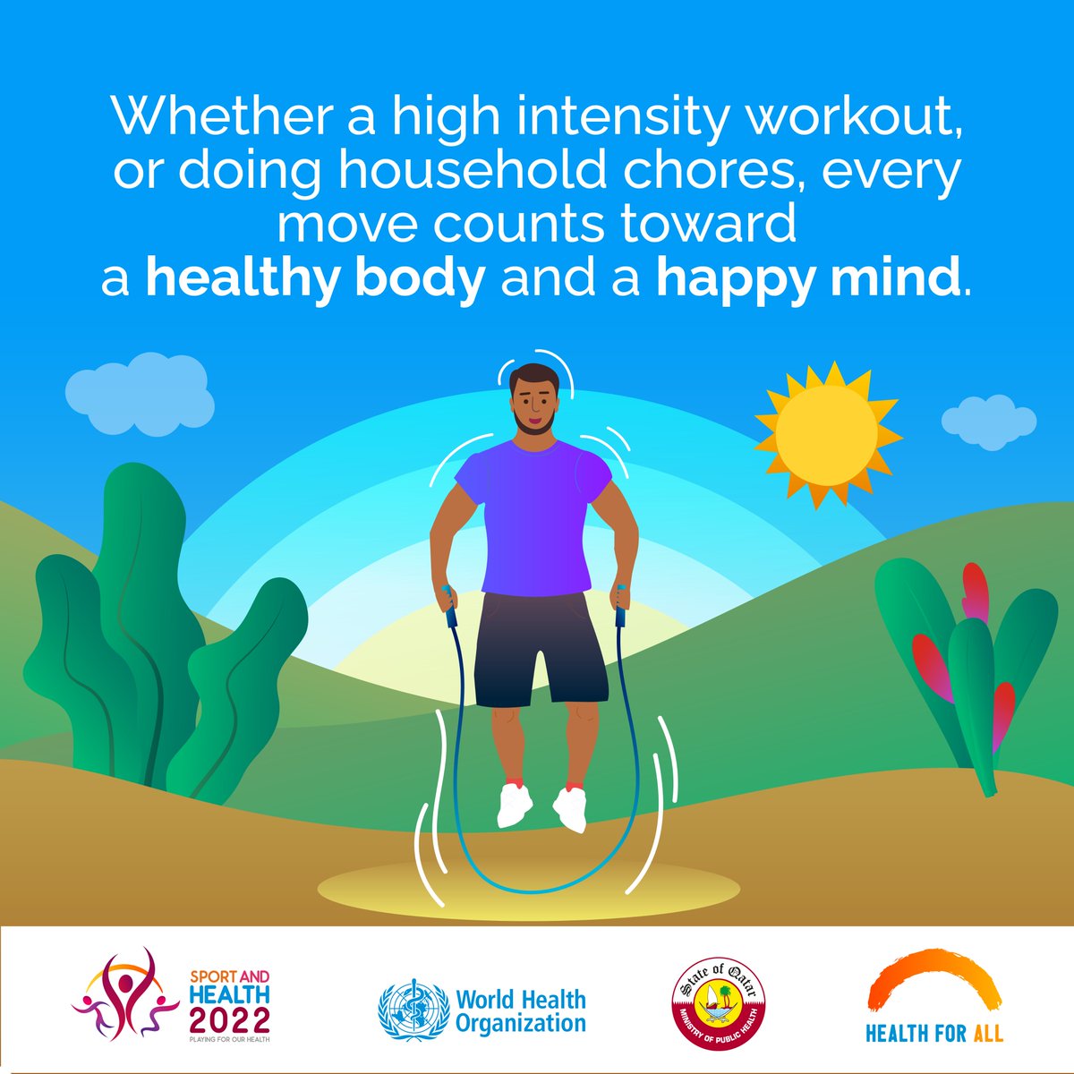 WHOWPRO's tweet image. You can 🚶‍♀️🏃🏽‍♀️🏋🏼‍♀️🧘🏻‍♂️🚲 or do household chores . #EveryMoveCounts for a healthy body and a happy mind. 

#BeActive ➡ bit.ly/3xIEqHk