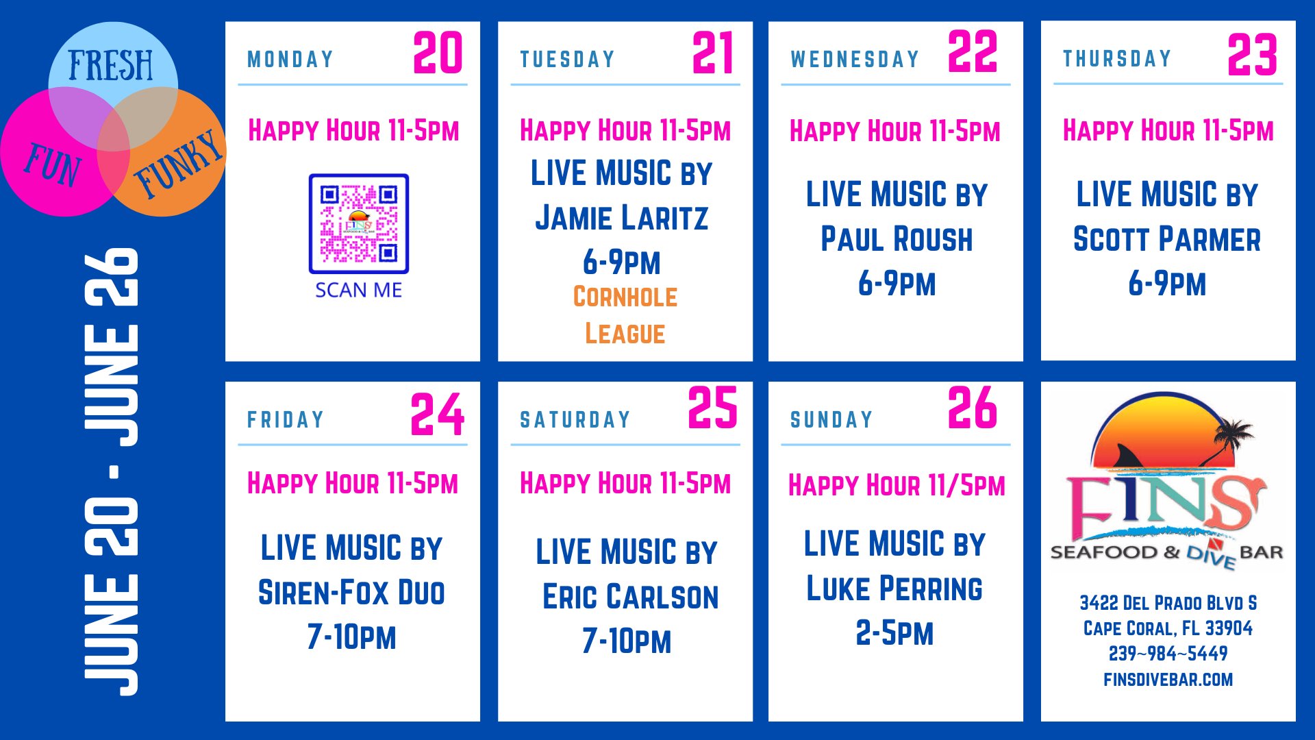 FINS Seafood & Dive Bar (dive_fins) / Twitter