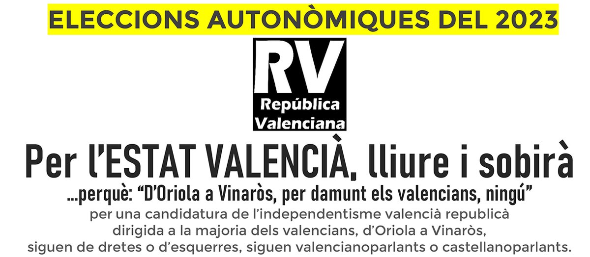 REPÚBLICA VALENCIANA / ESTAT VALENCIÀ tweet media