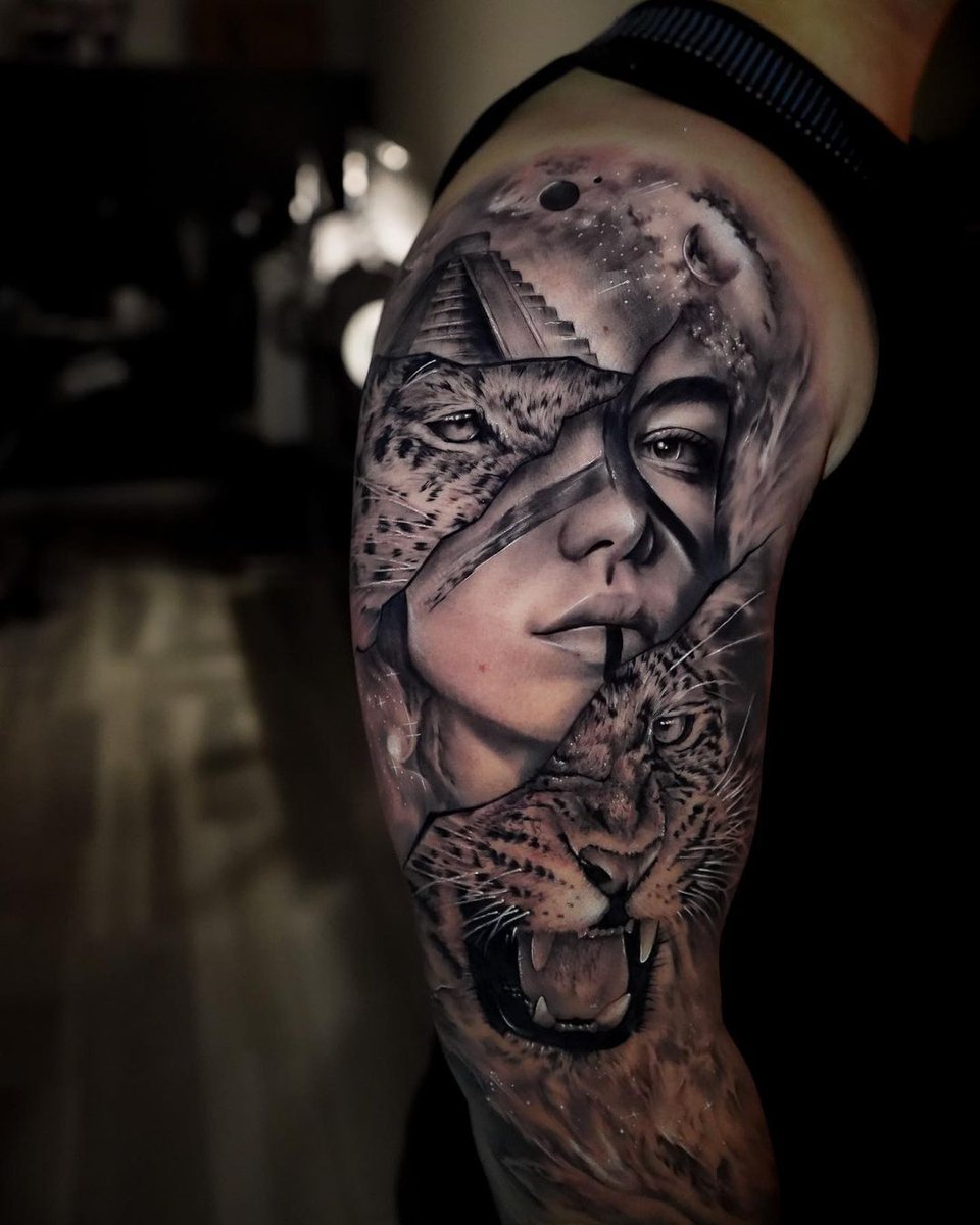 TattooConnectAu's tweet photo. Black and grey tattoo on upper arm by anths_tattoo from Sydney
#tattoo #tattooideas #girlportraittattoo #leopardtattoo #blackandgreytattoo #upperarmtattoo https://t.co/O1VkGiQp9j