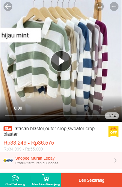 Racun Shopee Haul On Twitter Atasan Blaster Outer Crop Sweater Crop Blaster Diskon