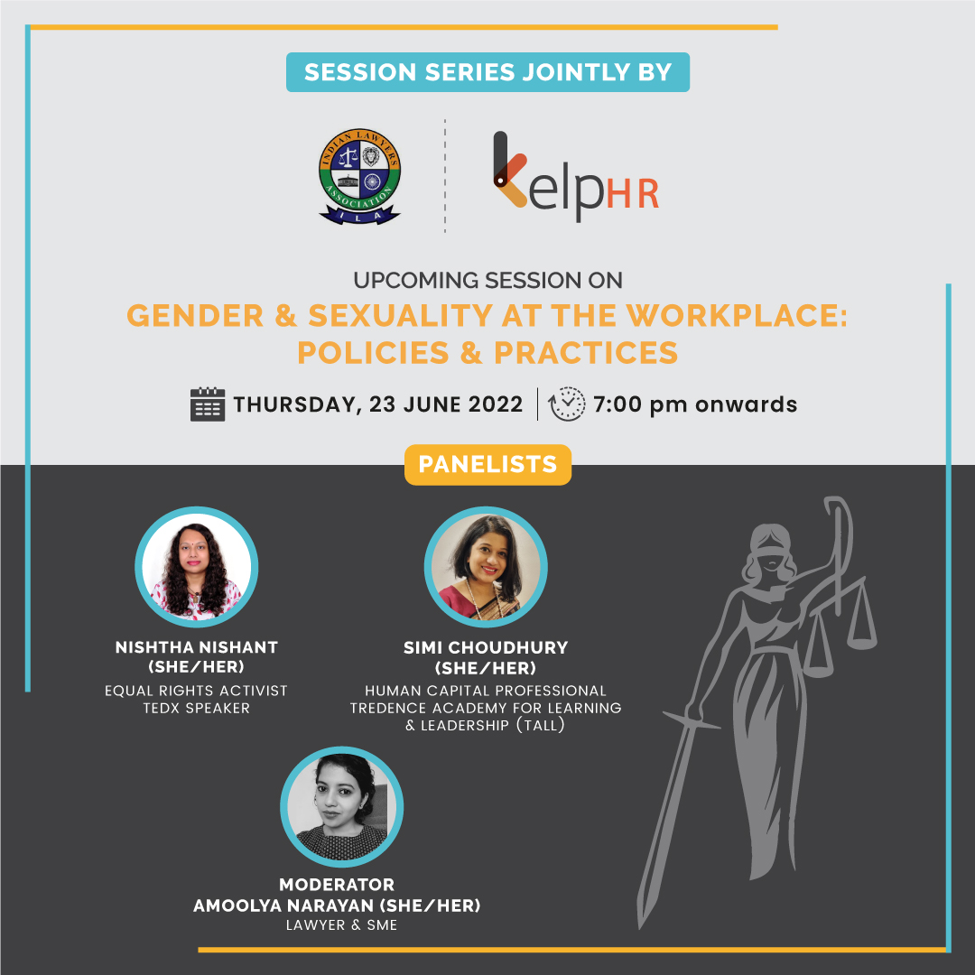 kelphr's tweet photo. Join us as we discuss current practices and how polices can change the future in terms of making LGBTQIA+ communities feel inclusive at workplaces.
Register for free here https://t.co/2gfcqTGCKb #gender #community #law #legal #lgbtqia #lgbtqi #LGBTQ #Pridemonth #prideglobal https://t.co/DJS1YS2GQd