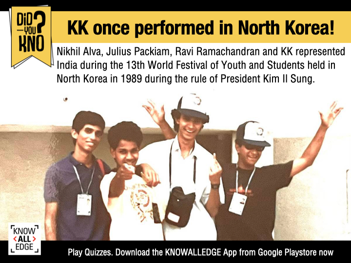 PQL_official's tweet photo. More than 20,000 foreigners travelled to North Korea for the event. KK performed many songs sung by another KK (Kishore Kumar) in North Korea.
Photo credit: Nikhil Alva/Indian Express https://t.co/iklsg2vsm0