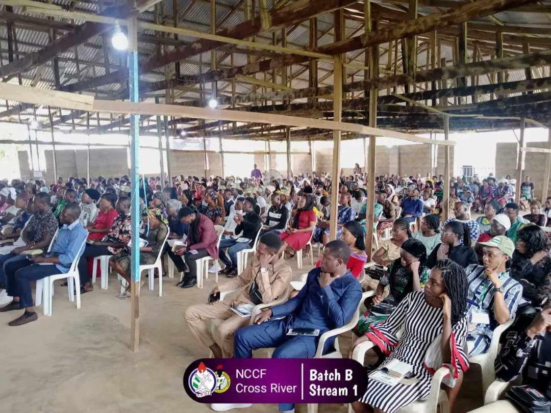 nccfcrossriver's tweet photo. Glory to God for the first Sunday service in NYSC orientation camp at Obubra, Cross River state with the Batch B Stream 1 PCM. 

#NccfcrossriverState
#Nccfnational 
#JesusCorper
#ManifestingKingdom
#GloryManifestation
#BatchB
#StreamI
#ManifestationOfTheSonsofLight
#IloveNccf https://t.co/kO9UMCN0V2