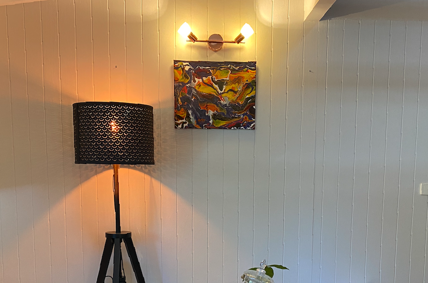 Sneakily picked up this incredible piece "Bull in a bear market" by <a href="/liquididee/">lexi</a> the other day.
Looks so amazing on my lounge-room wall! 💖
I encourage you to click on the #NFT and zoom in on some of the details, let me know what you see! 🐂