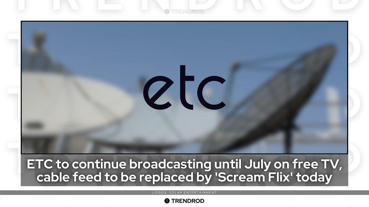 TrendrodPH's tweet photo. An update to a previously published story.
Solar Entertainment's ETC is still in operation as of the moment and will continue to do so on free-to-air digital television until July. By then, 'Solar Flix' will be launched.
#ETC • #SolarFlix • #ScreamFlix (1/2) https://t.co/jt7wyzFa9M
