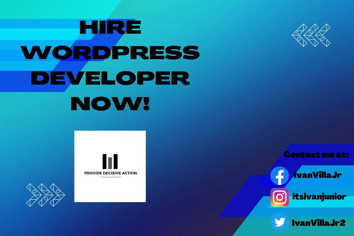 IvanVillaJr2's tweet photo. 😀 I designed websites according to clients needs and wants. I create WordPress websites using the latest techniques, trends, and tools. When we’re finished. 
Contact me at: https://t.co/wgQwKMqmPh

#IvanVillaJrWebServices #NegrosOccidentalWordpressDeveloper #OnlineFreelancer https://t.co/ugqEsGwqCj