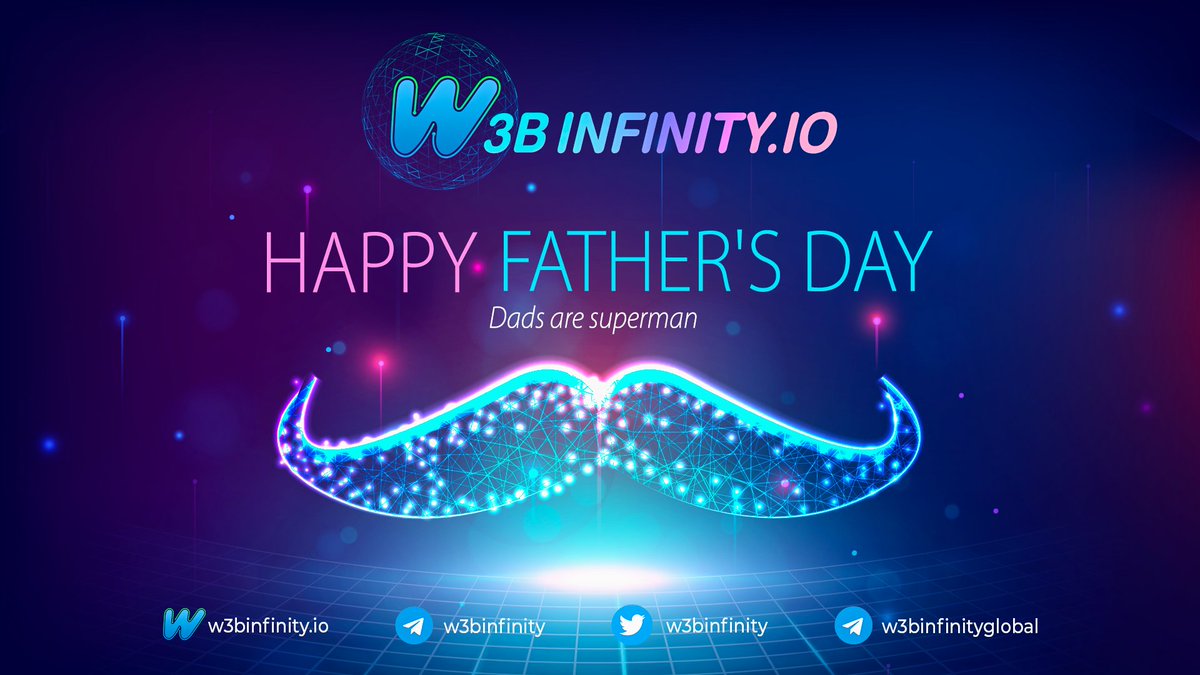 w3binfinity's tweet photo. ✨Happy Father’s Day✨

Thank you, dads!

To honor the great merits of fathers around the world, W3BInfinity wants to involve in sharing this significant message

Please retweet this tweet to spread this love and have a chance to win 200 WBY each for 3 lucky winners
$WBY  #Web3 https://t.co/juAcgb38dl