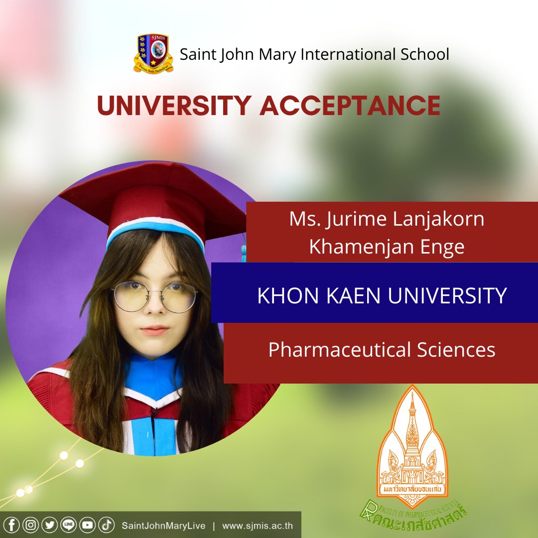 SaintJohnMaryTH's tweet photo. Congratulations Grade 12 students, Batch 2022, on getting accepted to your chosen universities! Your alma mater will always be proud of you! 🥳
See more photos here: https://t.co/RUNKn4sxiH
.
#universityacceptance #University #SJMIS https://t.co/MxPB7rOF1s