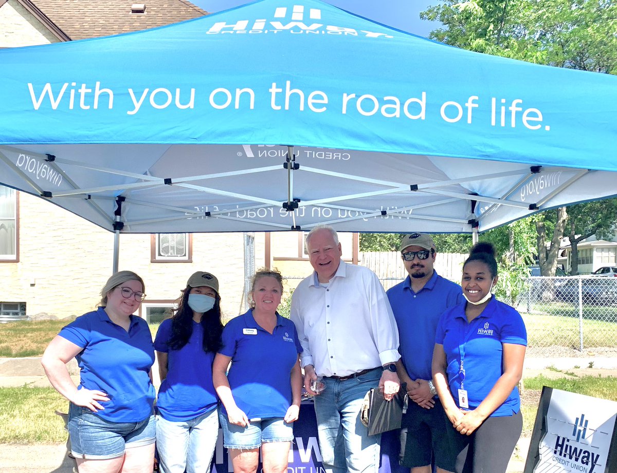 Today <a href="/HiwayCU/">Hiway Credit Union</a> #DEI committee <a href="/RightTrackSP/">Right Track</a> RightTrackSP <a href="/HiwayCU/">Hiway Credit Union</a> #interns celebrated #juneteenth2022 at the <a href="/rondo/">Numba 9</a> Commemorative Plaza <a href="/GovTimWalz/">Governor Tim Walz</a> thanks for stopping by to say hello!
