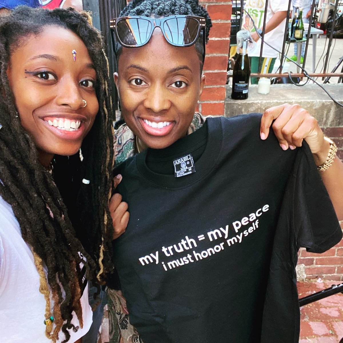 Neptune_XXI's tweet photo. got a press machine and spent 12 hours printing custom tees. they all sold out the next day! im grateful to y’all for supporting me. 

happy juneteenth

#neptunexxi #indigenousAF https://t.co/pHtx3AKNl8