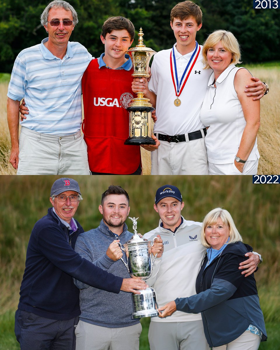 PGATOUR's tweet photo. Family memories at Brookline 🏆

2013 U.S. Amateur Champion
2022 U.S. Open Champion https://t.co/IgWFgLEtP6