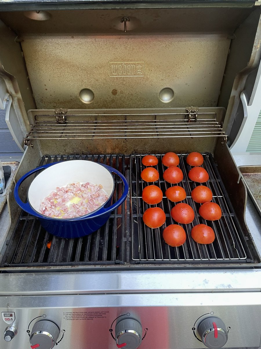 Grilling for daddy.