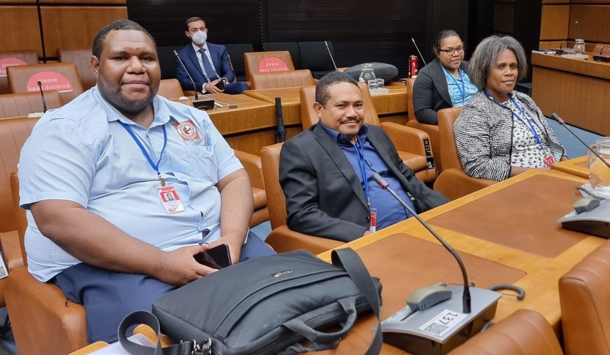TI_PNG's tweet photo. PARTNERSHIPS | We were invited as a #CSO to be part of the official #PNG delegation for #UNCAC Independent Review Group meeting from 13-17th June 2022 in Vienna #TIPNG works with all stakeholders to combat corruption in 🇵🇬#RiseToTheOccasion #UnitedAgainstCorruption https://t.co/HrLnzfUJbY