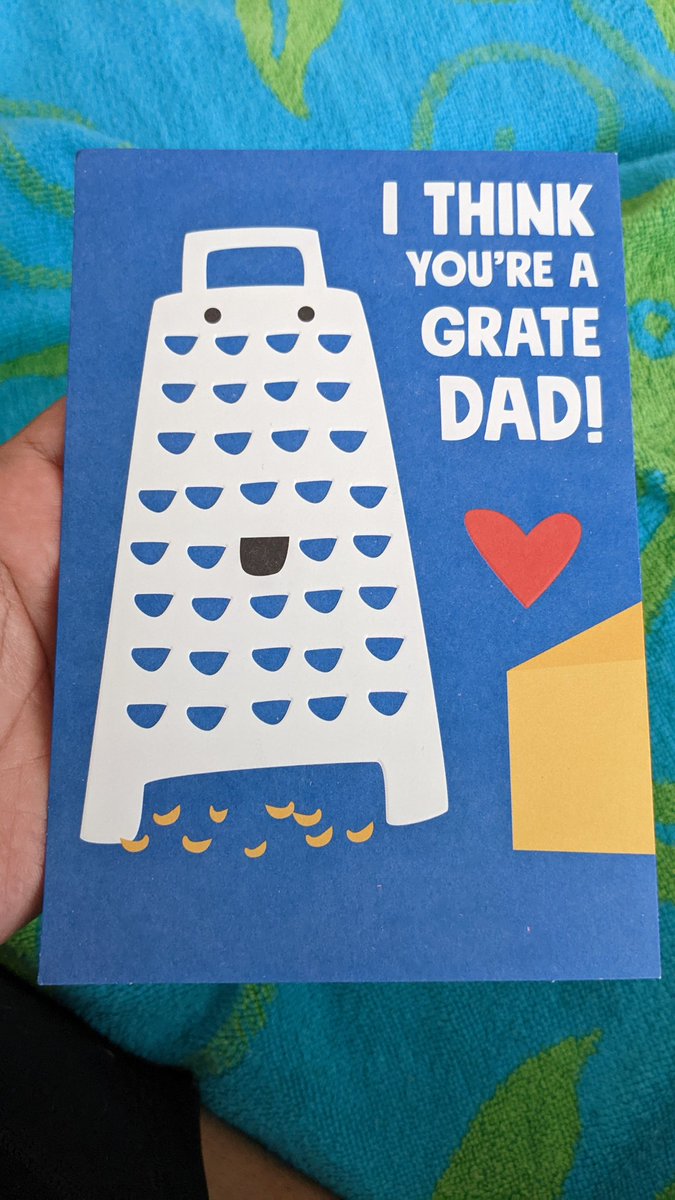 MrsPaulHardware's tweet photo. In honor of Father's Day we went to Costco so @paulhardware can buy nice steaks and a pair of dad shorts. I made lumpia for lunch and then he got to take an afternoon nap. He also received a cheesey card. 🎉🎉🎉 https://t.co/tnxX5ohZhz