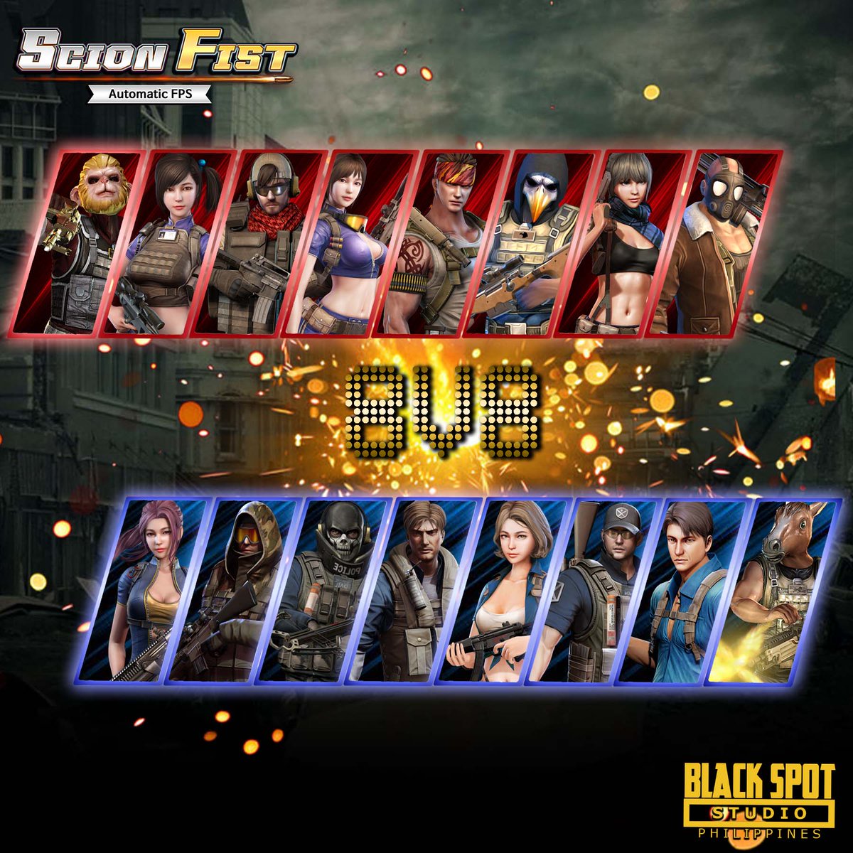 ScionFist_PH's tweet photo. Oh you got all your friends to play this? Come on, we can accommodate you with our 8v8! Call all your friends now, Squad Leader!
#ScionFistPH #FPS #ShootingGame #Action #thrill #BlackSpotStudioPH #GunsAndWeapons #Games #OnlineGames #Android #IOS #VideoGaming https://t.co/dDlW7dwHMW
