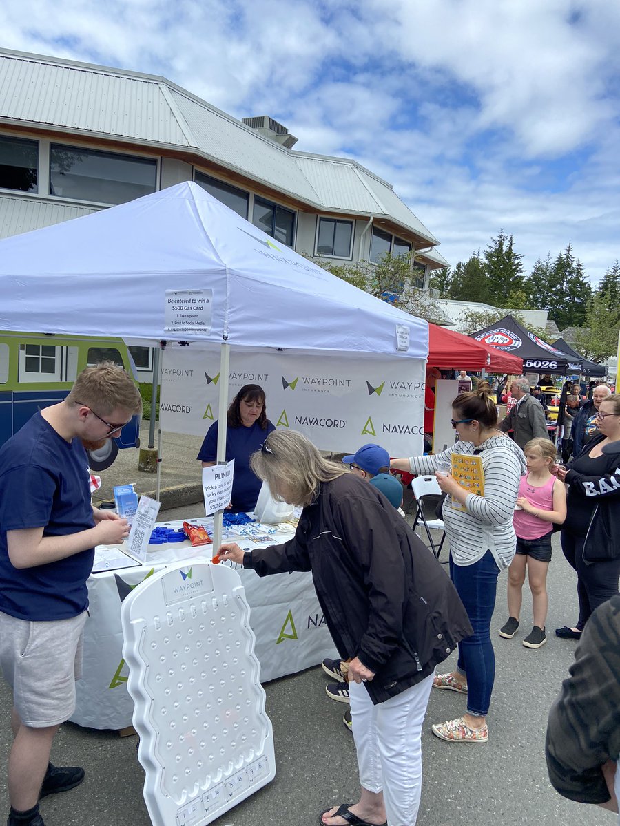 Great day at the Seaside Cruisers Fathers Day Show &amp; Shine in Qualicum Beach! Thank you to everyone who stopped by our booth! #WaypointGivesBack #Community