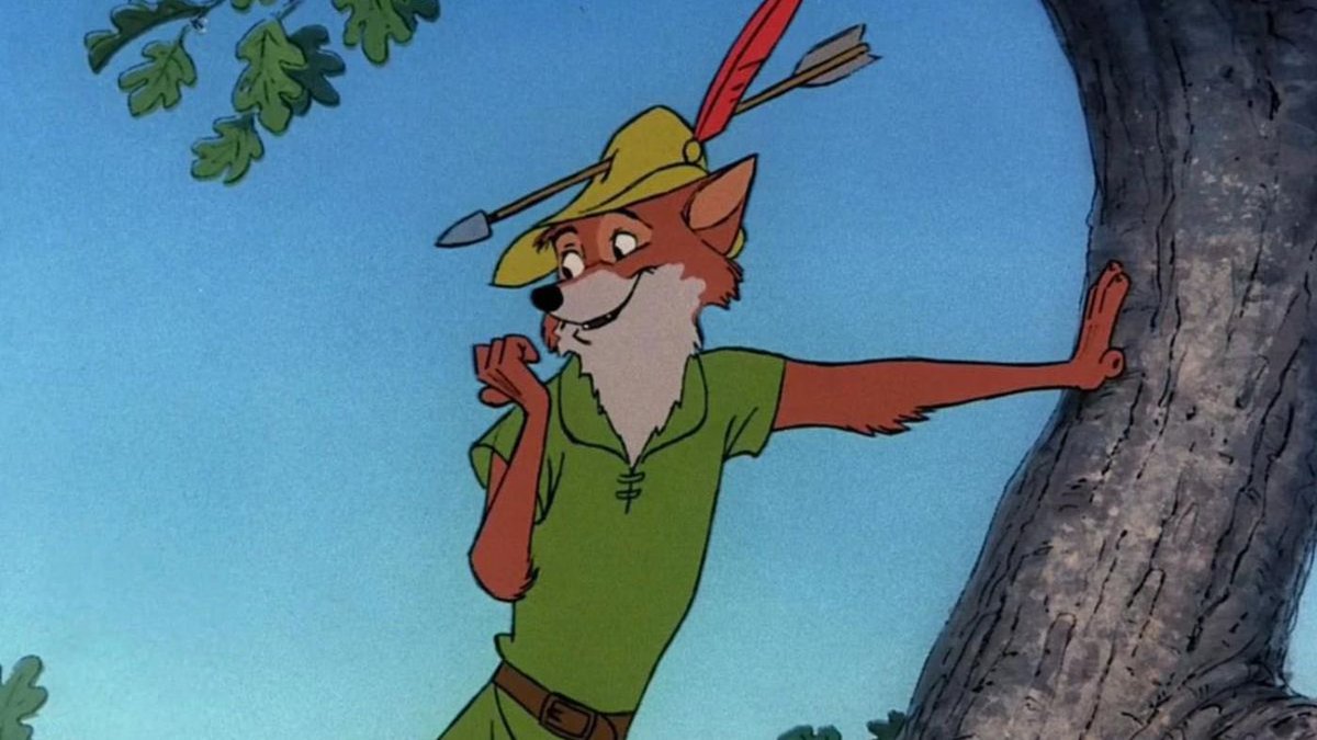 capybearalive's tweet photo. robin hood walked so nick wilde could run https://t.co/vJEvqnLOcO