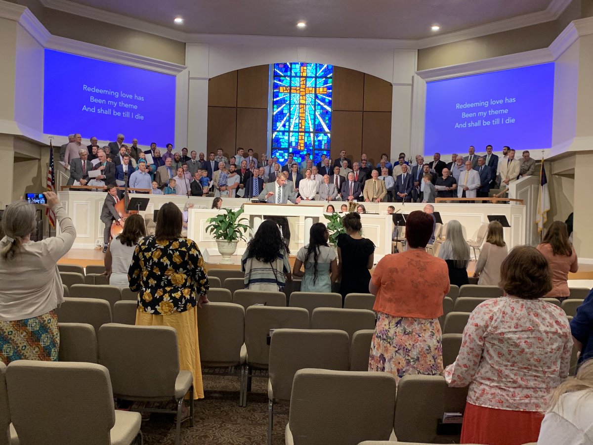 The men’s Choir at Franklin Road Baptist Church singing “I’m on the winning side.” On Sunday night on Father’s Day.