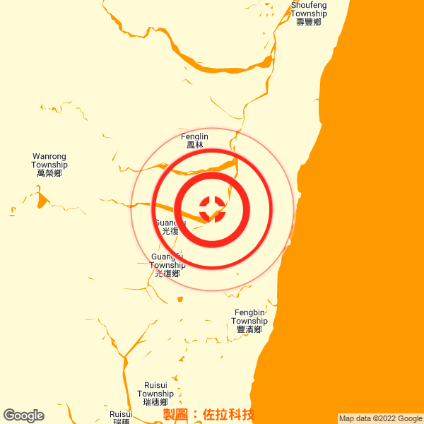 剛才的有感地震在哪裡？ tweet media
