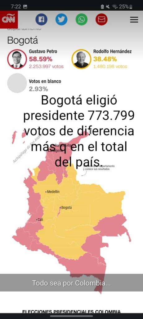 Bogotá, gracias...