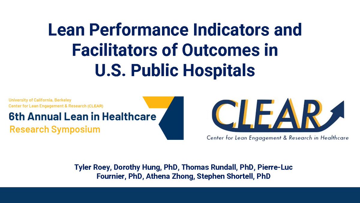 CLEARberkeley's tweet image. Lean Performance Improvement and Facilitators of Outcomes in U.S. Public Hospital - clear.berkeley.edu/?p=1301