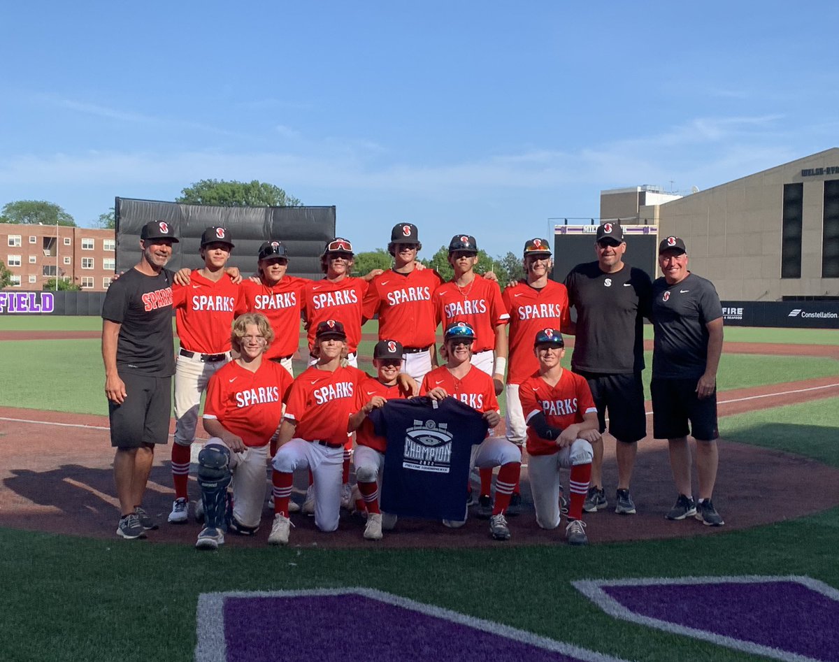 SparksNorth26's tweet image. Champions!  14U @PastimeBaseball Great Lakes Northwestern Tournament of Champions. 5-1 on the week. Will Tomczak threw 5 innings to earn the W. Andrew Papadopoulos with the save. Stellar defense all around - Rhys Dominow huge DP - RF to home. @Sparks_North #NORTH