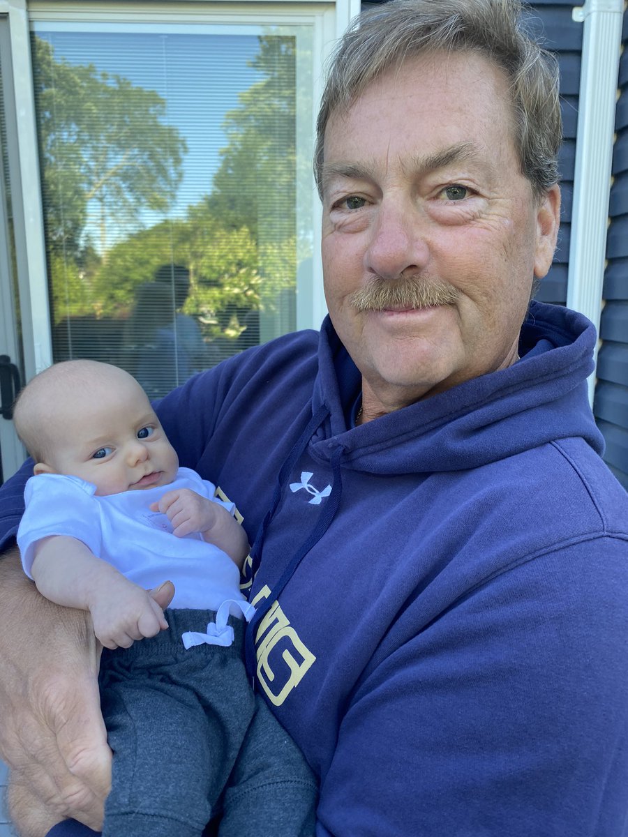 KatherineSarra's tweet photo. You’re looking at 92 yrs &amp; 6 mos of combined paternal experience. Happy1stFather’sDay to our son and 1st as grandfather @Gregg_Sarra and great grandfather George. #4generations https://t.co/YyzSxNXJ2r