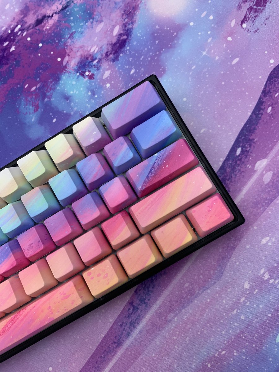AlpheriorKeys's tweet photo. It's GIVEAWAY TIME AGAIN!!! Enter to win our Rainbow Sherbet Keycap Set OR our Celestial Gaming Mouse!

-Retweet &amp; Like
-Follow Us 
-Comment💜

Good Luck :) Winner Chosen in 24 Hours!! https://t.co/EXcFFS1138