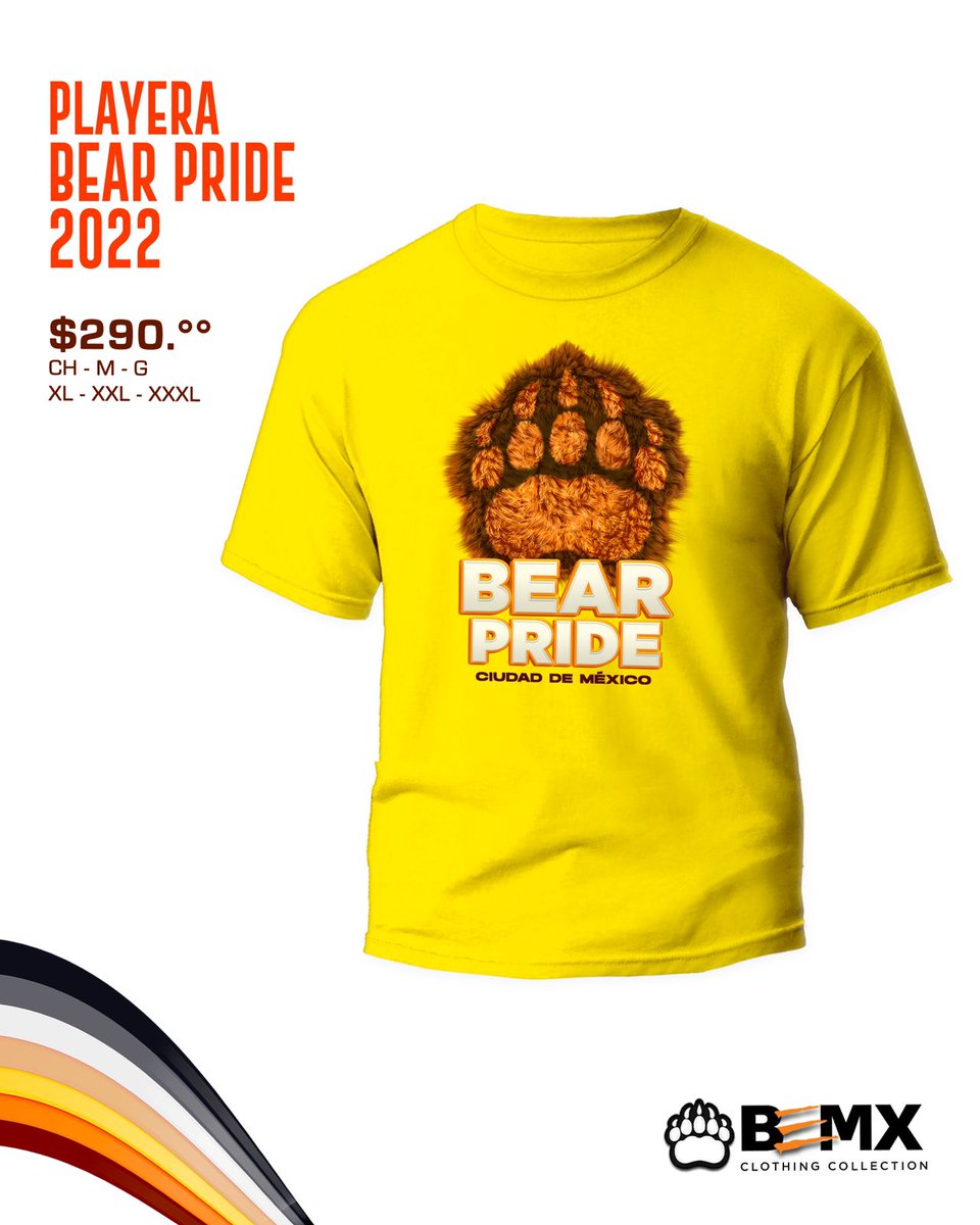 BearMex_'s tweet photo. Playera BEAR PRIDE 2022
Tallas CH -XXXL
$ 290
De venta en Nicho Bar- jueves a sábado 8 pm
En nuestra tienda física
Londres 161 Zona Rosa
Y en nuestra tienda en línea
https://t.co/wfbv5fkRBF
#BearMex #BEMX https://t.co/foWmHbvJjp