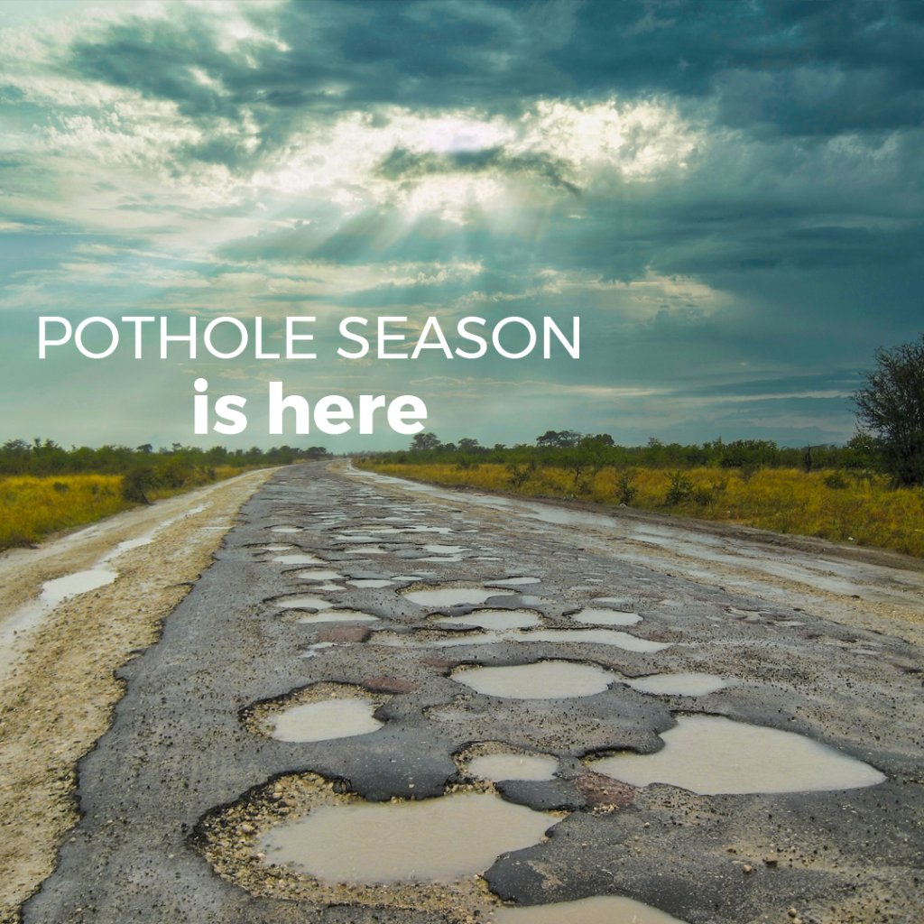 Central_Tire_Ed's tweet photo. Pothole season is here. To keep your tires in the best working condition, avoid them when possible and get a robust tire that can take some hits. Come see us at Central Tire and we'll get you outfitted with the best tires for you! https://t.co/CZg9lO2xaU