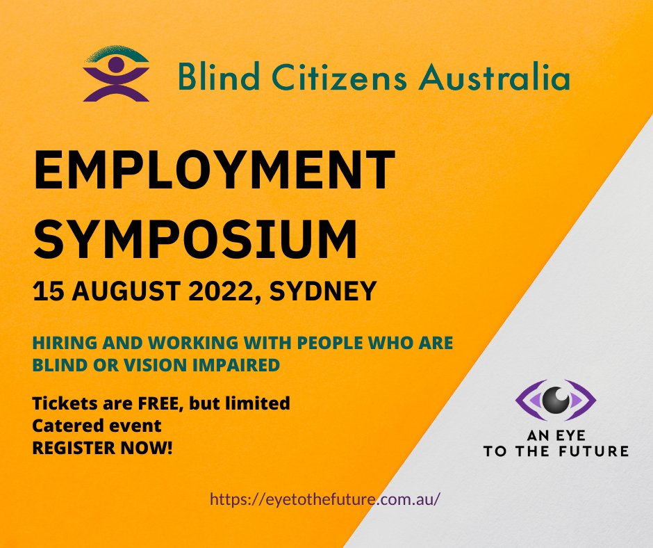 Are you a business manager or HR specialist? Do you want to increase diversity in your workplace?

Registration for our Employment Symposium is open!

This FREE event is for anyone keen to make their workplace more accessible & inclusive.

Register here: bit.ly/3HDLOal