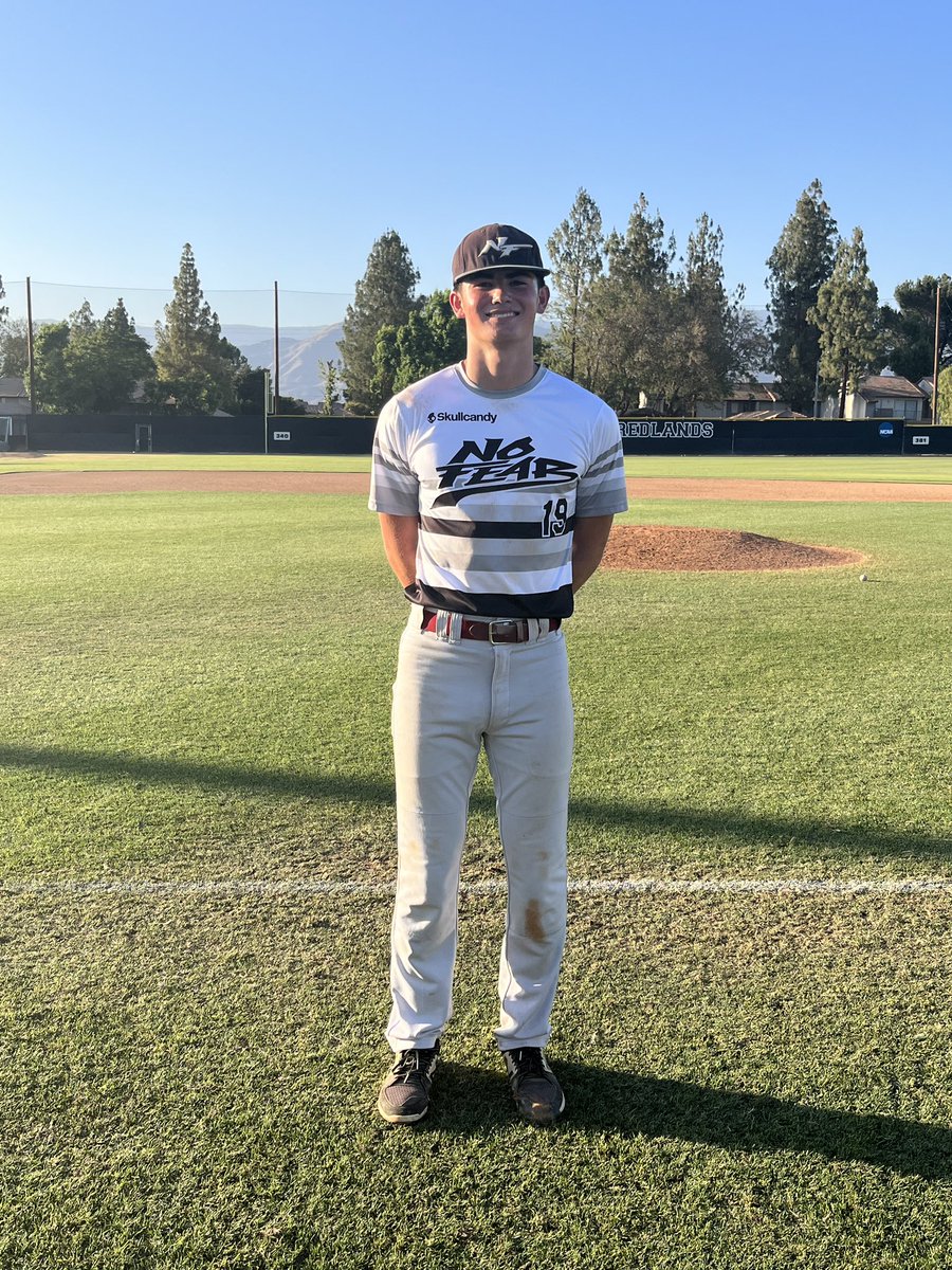 Five Tool California (@fivetoolca) on Twitter photo F: No Fear Skullcandy Crushers 7, Banditos Baseball 2
PoG: <a href="/haydenkl9/">Hayden Kline</a> 1-2, 2 2B, RBI
Notables: <a href="/ZachChalfin/">Zach Chalfin</a> 1-2, 1B, 2 RBI | Jacob Imoto 7 IP, 8K, 2 ER F: No Fear Skullcandy Crushers 7, Banditos Baseball 2
PoG: <a href="/haydenkl9/">Hayden Kline</a> 1-2, 2 2B, RBI
Notables: <a href="/ZachChalfin/">Zach Chalfin</a> 1-2, 1B, 2 RBI | Jacob Imoto 7 IP, 8K, 2 ER