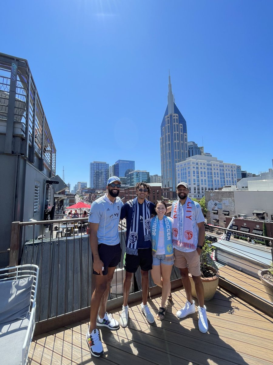 brittany__c16's tweet photo. Representing @SportingKC in Nashville. Let’s get this W!! 💙#kccauldron #capfedskc https://t.co/vKxjPao4ur