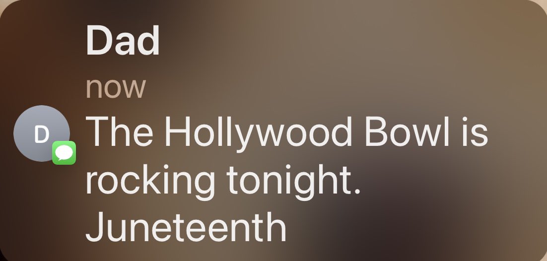 My father was a staunch Reagan Republican until he realized he had two gay kids. Now he’s sending me texts like this. #FathersDay #Pride #juneteenth2022