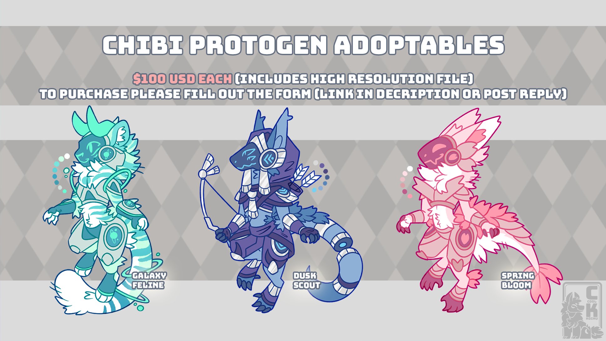 EXCLUSIVE Protogen Adopt: Daily UNIQUE Adoptable (Instant Download