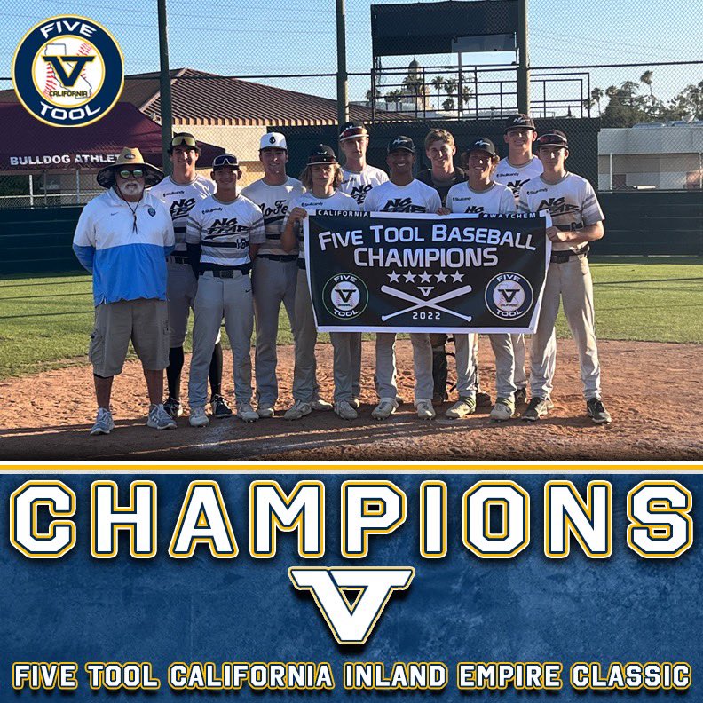 Five Tool California (@fivetoolca) on Twitter photo 🏆Champions🏆
Congrats to No Fear Skullcandy Crushers on winning the 17U/18U Division Championship of the <a href="/FiveTool/">Five Tool Baseball</a> California Inland Empire Classic Championship.
#WatchEm 🏆Champions🏆
Congrats to No Fear Skullcandy Crushers on winning the 17U/18U Division Championship of the <a href="/FiveTool/">Five Tool Baseball</a> California Inland Empire Classic Championship.
#WatchEm