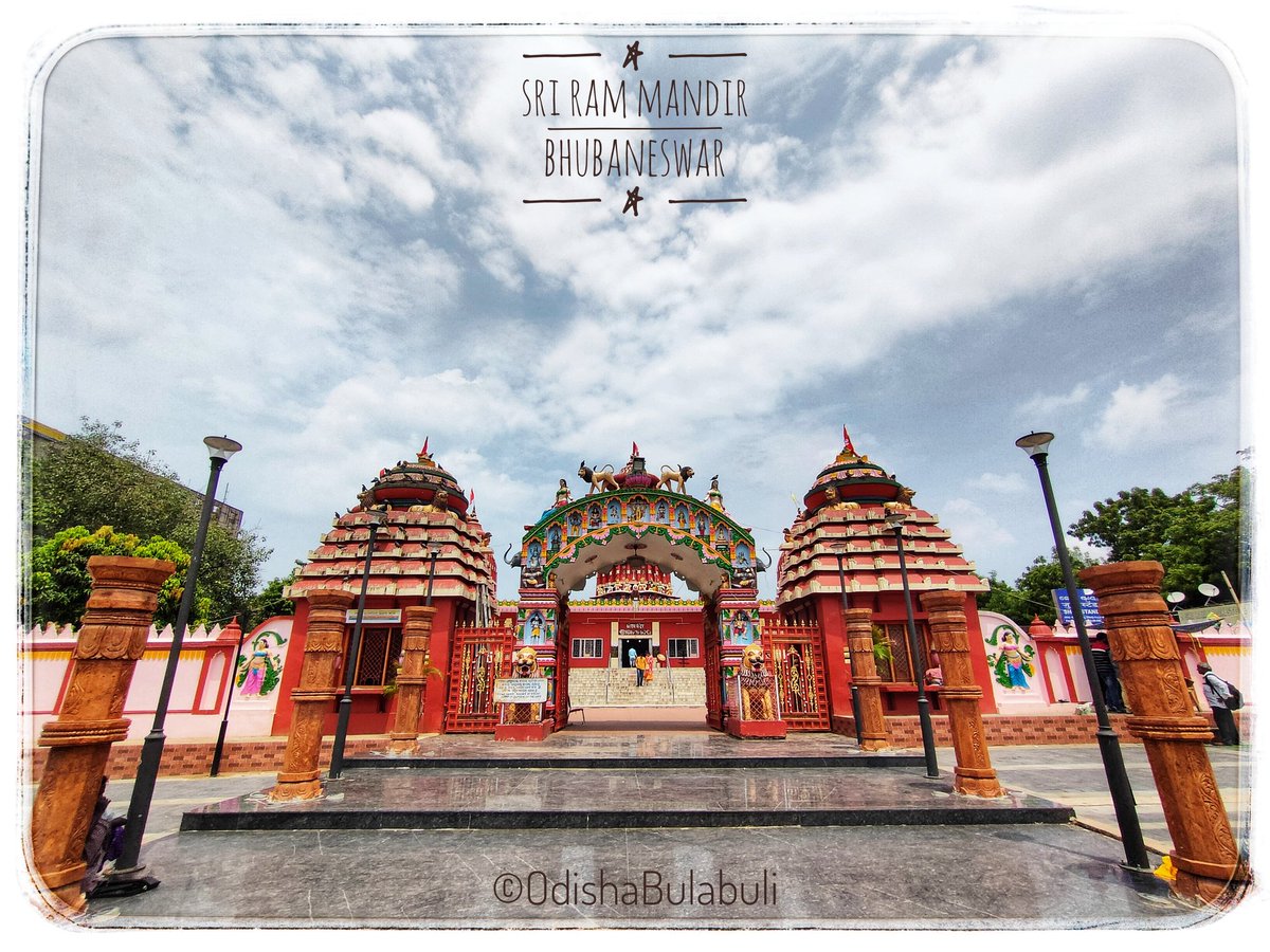 SangramPatra's tweet photo. Day &amp; Night View.  
#RamMandir #OdishaBulabuli https://t.co/7AO7ojXLJZ