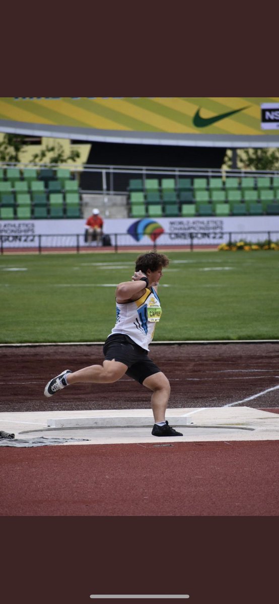samcappos's tweet photo. Had an absolute blast at nationals today! This is definitely an experience I’ll never forget. I placed 9th in the shot and 12th in the discus. So much fun competing with the best at the best facility ever. Forever grateful 🥹 https://t.co/KJnacCiZ1y