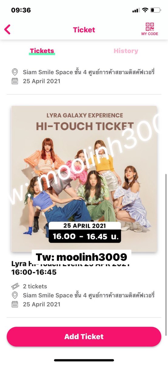 moolinh3009's tweet photo. ขายบัตรไฮทัช LYRA ใบละ 220
มีจำนวน5ใบ
น่าจะไม่มีเวลาไป สนใจทักมาได้เลย หรือแอดไลน์ moolinh
#BNK48Market
#ตลาดนัดLYRA #LYRAmarket
#ตลาดนัดVYRA #VYRAmarket https://t.co/jy0gKH3JD0