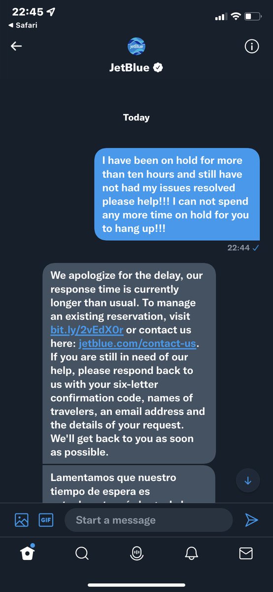JeforyB's tweet photo. Need help from @JetBlue here is what you can expect!!! https://t.co/GV6YYg38dc