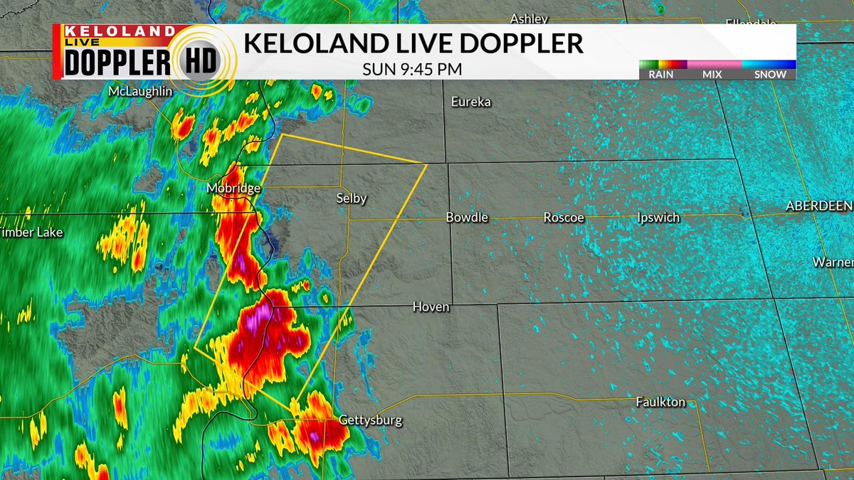 KELOLAND Weather on Twitter "Severe t'storm warning for portions of