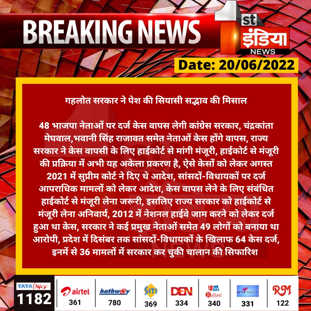 First India News tweet media