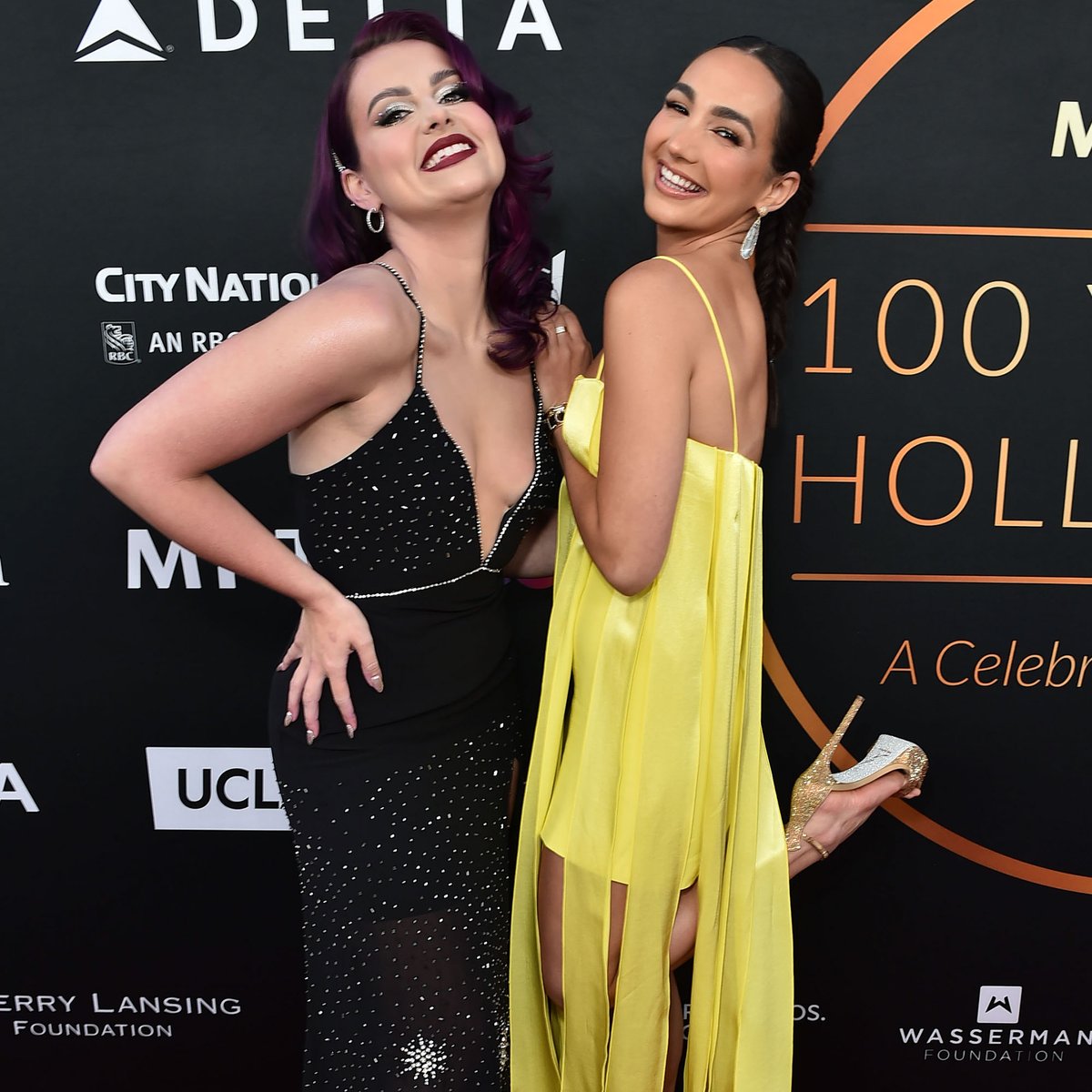 MPTF's tweet photo. Arriving at #MPTF100, @abigailbarloww &amp; @mlebear, @NickyWhelan, @SyncLadies and @torikelly! 📸: @Shutterstock https://t.co/KmWWcjVGvR