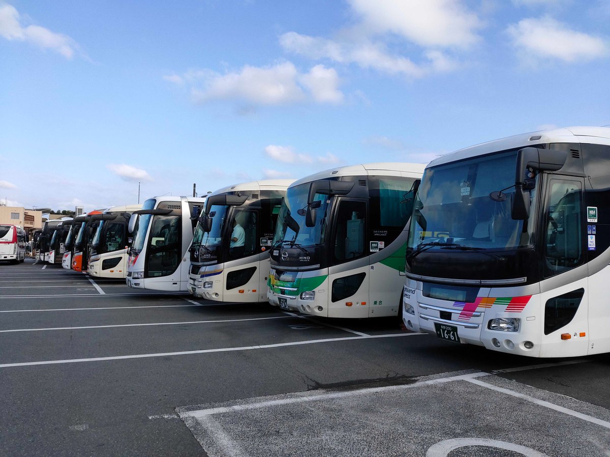 16時頃の永福町営業所? 他社さんが多いので自社の車庫では無いみたい 